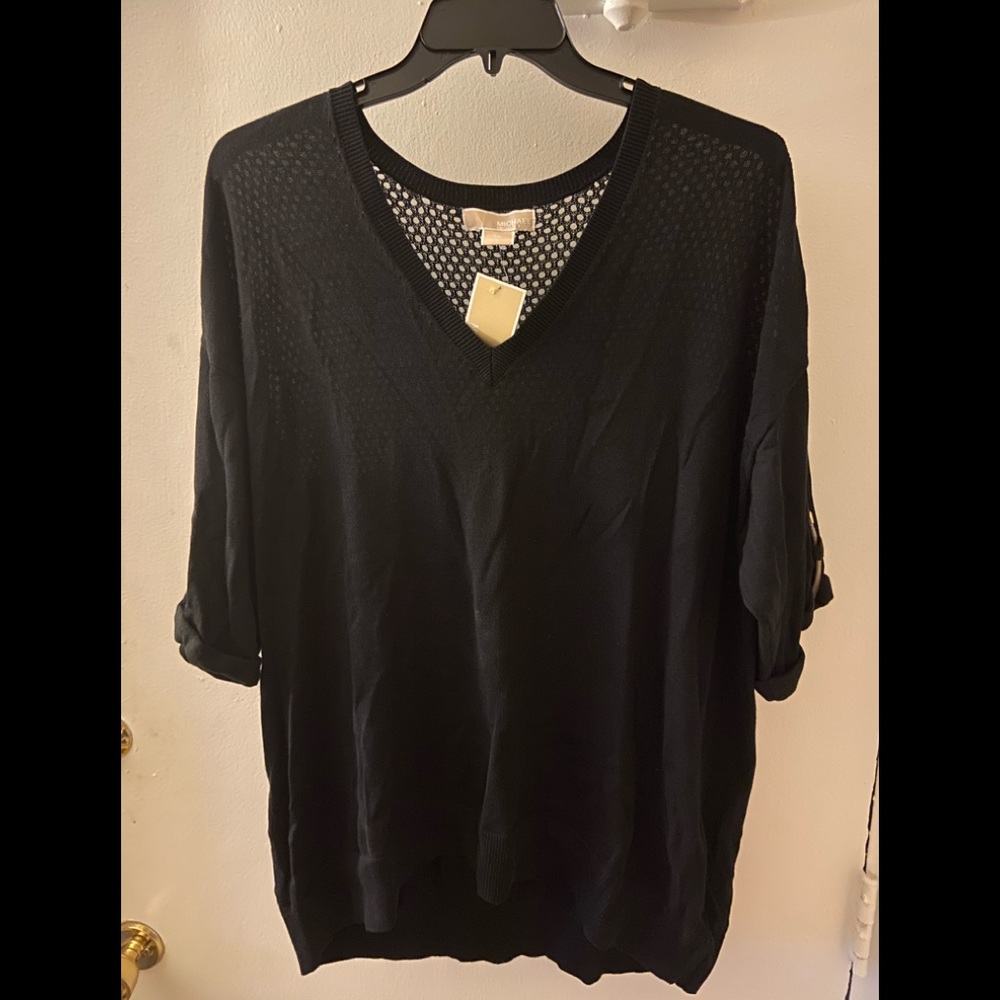 Michael Kors Black Lightweight Sweater Size 2x